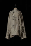 Mutedance 25 Spring/Summer Big Pocket Slant-Breasted Top MD-MD25SS72-GREY MD25SS71